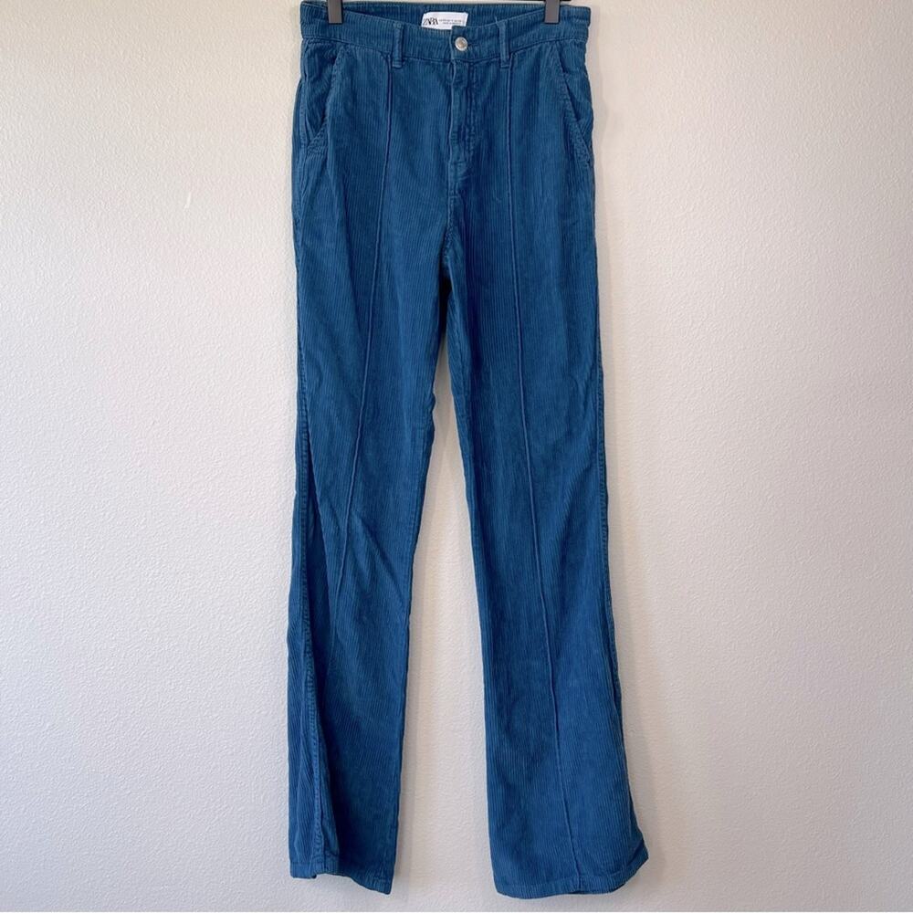 ZARA Corduroy Blue Pants